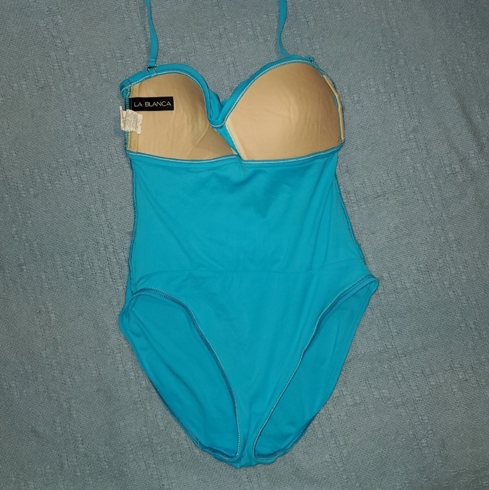 Blanca Twist Front Bandeau One-Piece Swimsuit - Picture 8 of 8